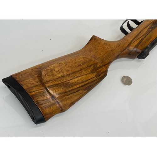 479 - .22 air rifle with under lever action.

This lot is collection only.