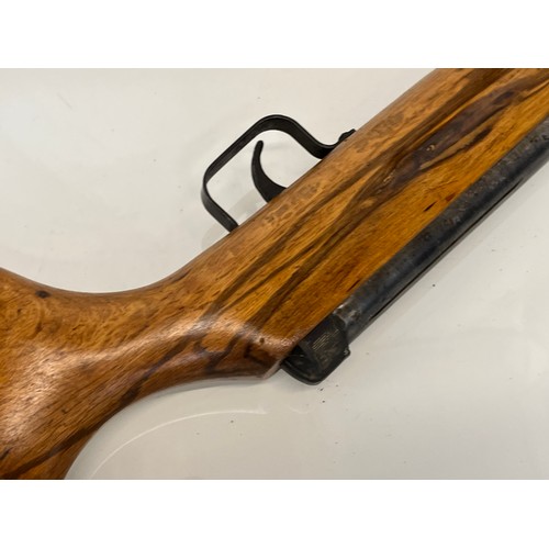 479 - .22 air rifle with under lever action.

This lot is collection only.