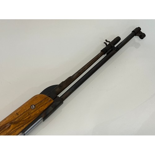 479 - .22 air rifle with under lever action.

This lot is collection only.