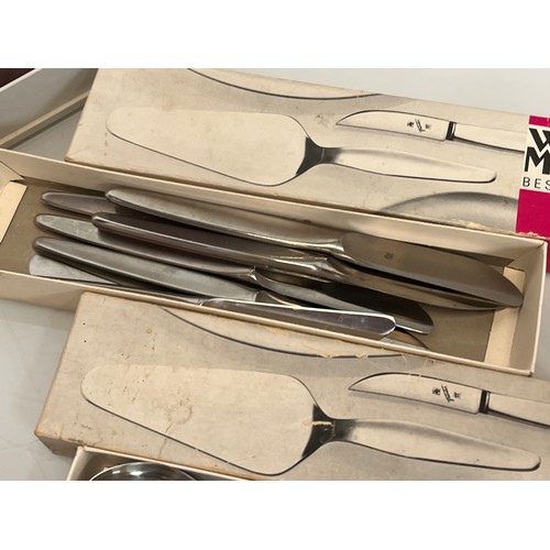 481 - Vintage 1970’s WMF cutlery boxed and unused in a presentation box.

This lot is available for in-hou... 