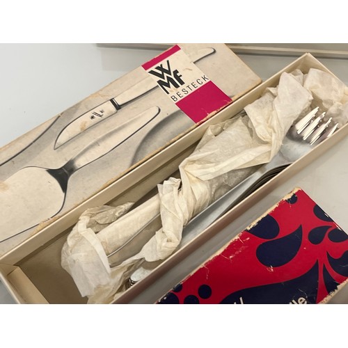 481 - Vintage 1970’s WMF cutlery boxed and unused in a presentation box.

This lot is available for in-hou... 