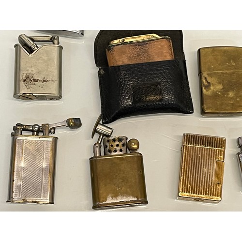 485 - A collection of pocket cigarette lighters, 33 in all.

This lot is available for in-house shipping.