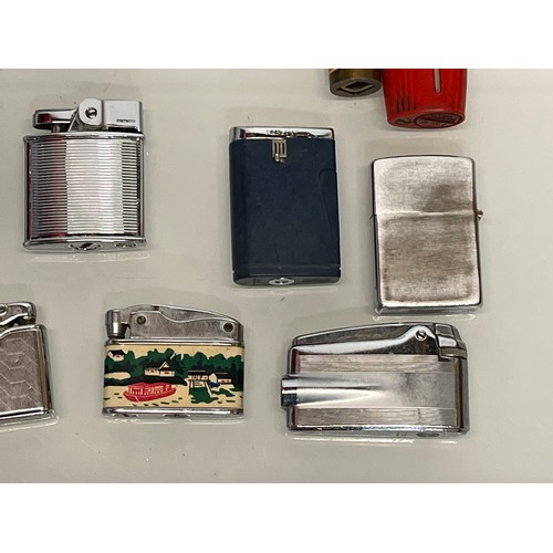 485 - A collection of pocket cigarette lighters, 33 in all.

This lot is available for in-house shipping.