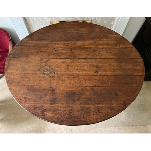 130 - Mahogany tilt top dinning table,

This lot is collection only
