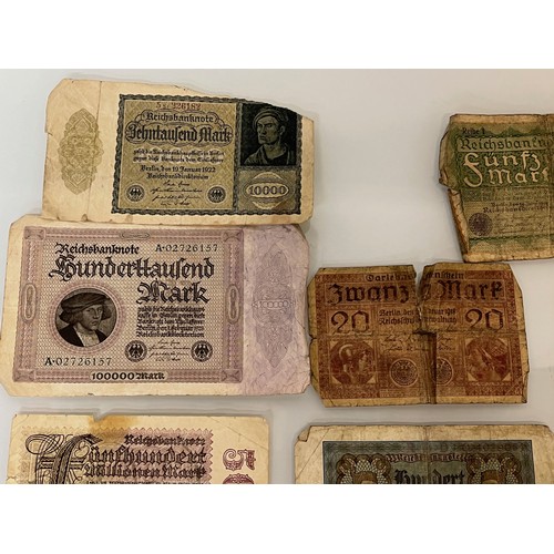 149 - Bank notes, 1914 – 1920’s, a collection of German bank notes etc.

This lot is available for in-hous... 