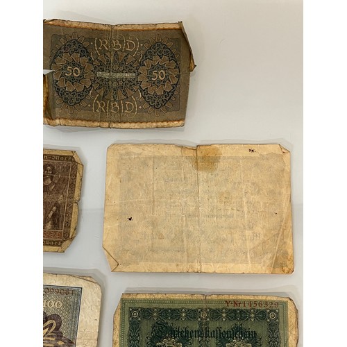 149 - Bank notes, 1914 – 1920’s, a collection of German bank notes etc.

This lot is available for in-hous... 