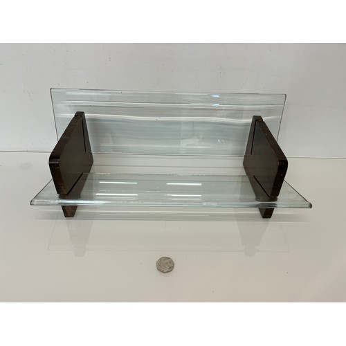 137 - Mid C 20th designer book stand, 45 cm x 21 cm  x 17 cm high.

This lot is available for in-house shi... 