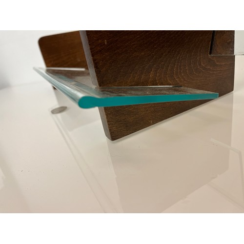137 - Mid C 20th designer book stand, 45 cm x 21 cm  x 17 cm high.

This lot is available for in-house shi... 