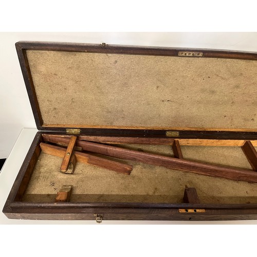 144 - Vintage wooden gun case 102.5cm x 31 cm x 7.5 cm.

This lot is available for in-house shipping