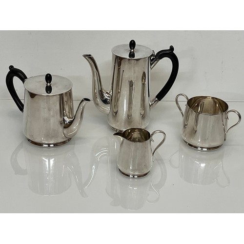 301 - A set of four Silver plated tea wares possibly Joseph Jennens and Co of Birmingham.

This lot is ava... 