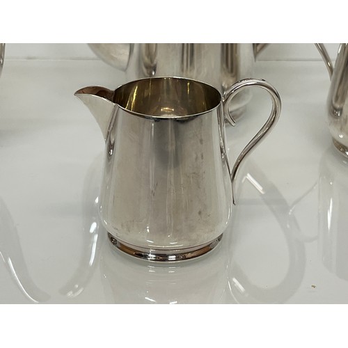 301 - A set of four Silver plated tea wares possibly Joseph Jennens and Co of Birmingham.

This lot is ava... 
