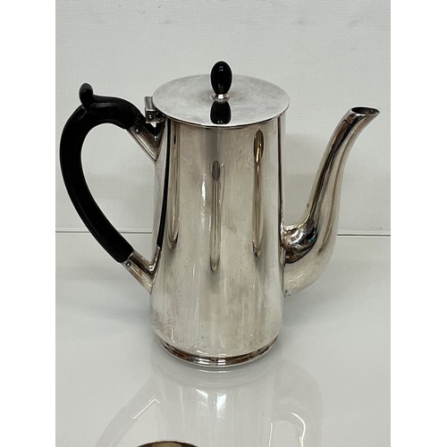 301 - A set of four Silver plated tea wares possibly Joseph Jennens and Co of Birmingham.

This lot is ava... 