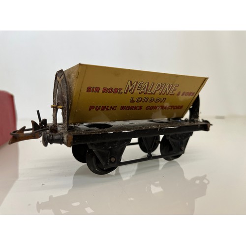 156 - Boxed Hornby O gauge Wagon marked for McAlpine.

This lot is available for in-house shipping