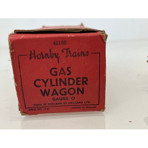 161 - Boxed Hornby O gauge Gas Cylinder Wagon.

This lot is available for in-house shipping