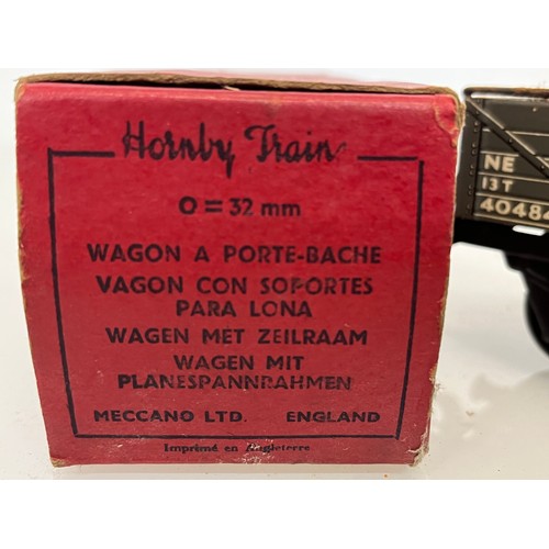162 - Boxed Hornby O gauge Wagon with sheet rail.

This lot is available for in-house shipping