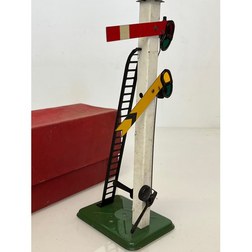 163 - Boxed Hornby O gauge No2 double arm signal.

This lot is available for in-house shipping