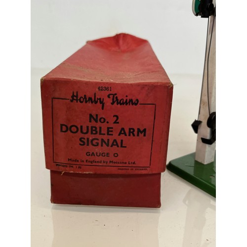 163 - Boxed Hornby O gauge No2 double arm signal.

This lot is available for in-house shipping