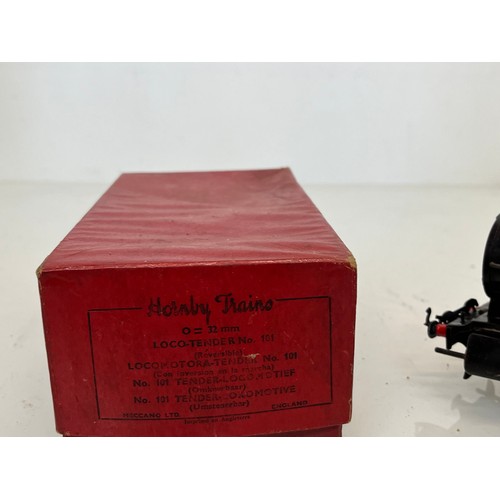 164 - Boxed Hornby O gauge 101 Tank Locomotive.

This lot is available for in-house shipping