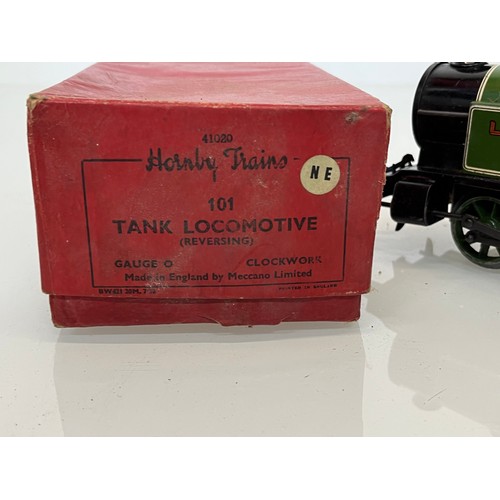 164 - Boxed Hornby O gauge 101 Tank Locomotive.

This lot is available for in-house shipping