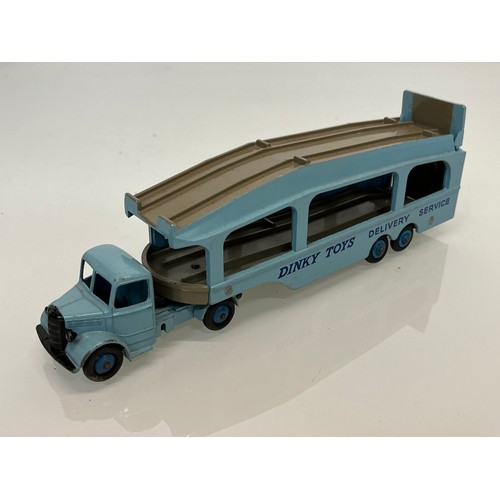 176 - A diecast Dinky toy, a motor car delivery transporter.

This lot is available for in-house shipping
