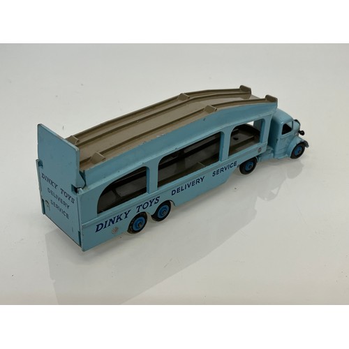 176 - A diecast Dinky toy, a motor car delivery transporter.

This lot is available for in-house shipping