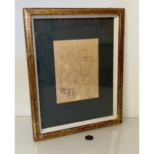 115 - C20th drawing British arist. A pencil study by Stanley Spencer, titled “Study for the Love of Old Me... 