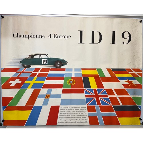 122 - Automobilia, ephemera, promotional advertising, motor racing, a 1960's Citroen celeration poster for... 