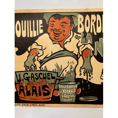 123 - 1905 poster for Bouille Bordelaise, U Gascuel, Calais, 84cm x 56.5 cm.

This lot is available for in... 