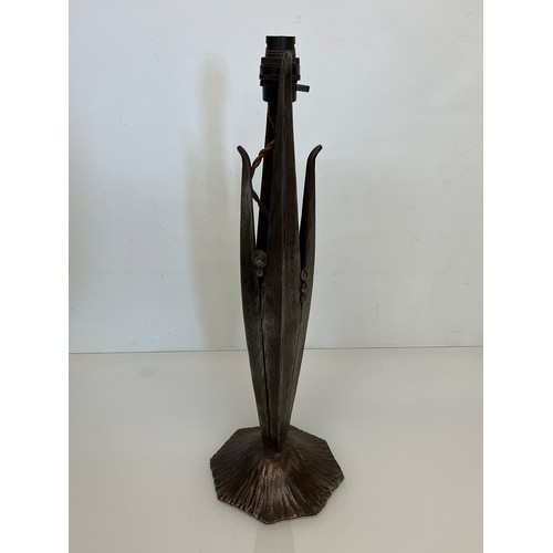 292 - A wrought iron Art Nouveau table lamp base, 50 cm high.

This lot is available for in-house shipping