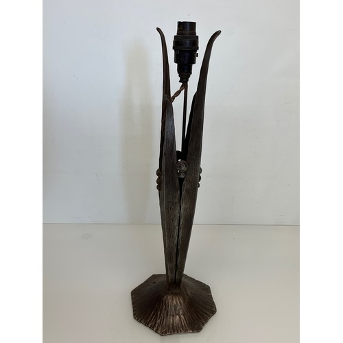 292 - A wrought iron Art Nouveau table lamp base, 50 cm high.

This lot is available for in-house shipping