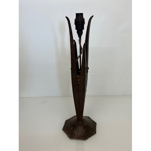 292 - A wrought iron Art Nouveau table lamp base, 50 cm high.

This lot is available for in-house shipping