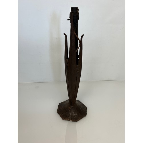 292 - A wrought iron Art Nouveau table lamp base, 50 cm high.

This lot is available for in-house shipping