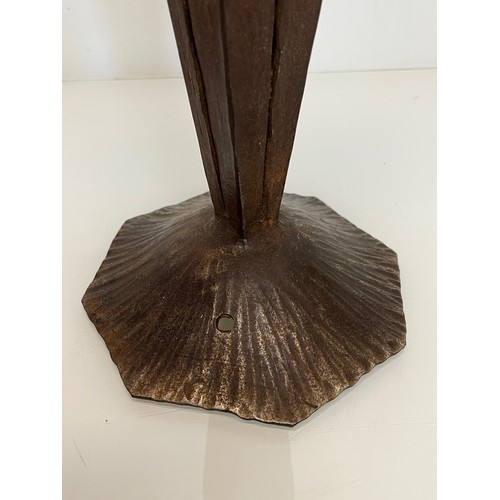 292 - A wrought iron Art Nouveau table lamp base, 50 cm high.

This lot is available for in-house shipping