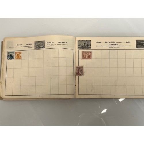 302 - A Windsor Junior Stamp album and some WWII military envelopes.

This lot is available for in-house s... 