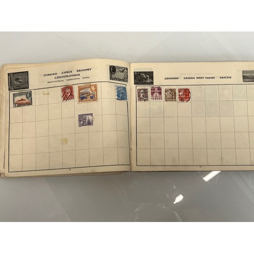 302 - A Windsor Junior Stamp album and some WWII military envelopes.

This lot is available for in-house s... 