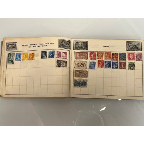 302 - A Windsor Junior Stamp album and some WWII military envelopes.

This lot is available for in-house s... 