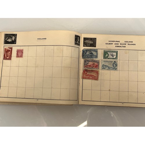 302 - A Windsor Junior Stamp album and some WWII military envelopes.

This lot is available for in-house s... 