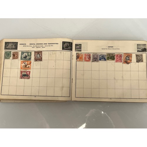 302 - A Windsor Junior Stamp album and some WWII military envelopes.

This lot is available for in-house s... 