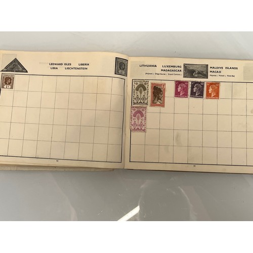 302 - A Windsor Junior Stamp album and some WWII military envelopes.

This lot is available for in-house s... 