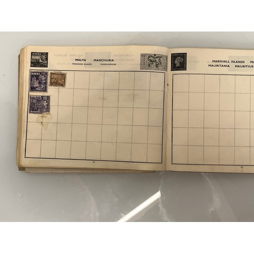 302 - A Windsor Junior Stamp album and some WWII military envelopes.

This lot is available for in-house s... 