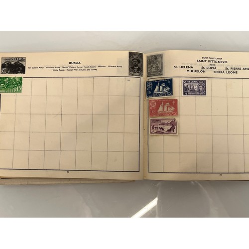 302 - A Windsor Junior Stamp album and some WWII military envelopes.

This lot is available for in-house s... 