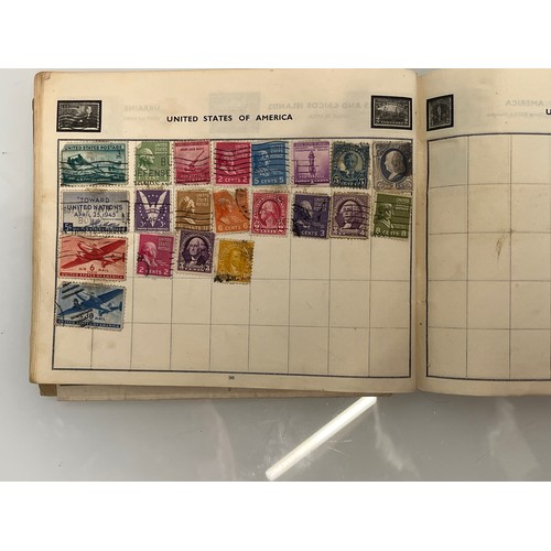 302 - A Windsor Junior Stamp album and some WWII military envelopes.

This lot is available for in-house s... 