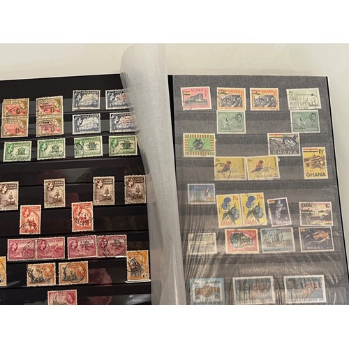 303 - Stamps an album featuring a collection of World stamps..

This lot is available for in-house shippin... 