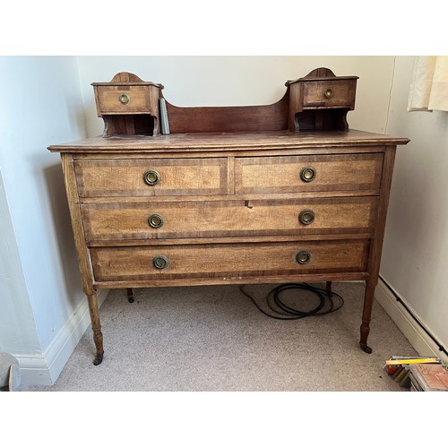 28 - Edwardian dressing table, 106 cm wide x 51 cm x 92 cm high.

This lot is collection only