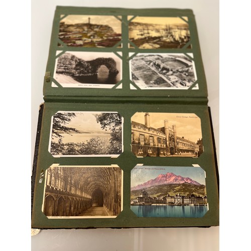 398 - A family collection of over 300 mostly early C20th postcards in a large album and additional loose e... 