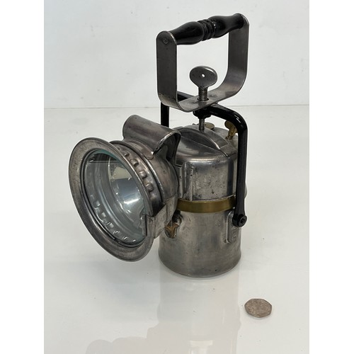 411 - Vintage Railways hand lamp, The Premier Lamp made by Crestella Engineering Ltd Leeds in original unp... 