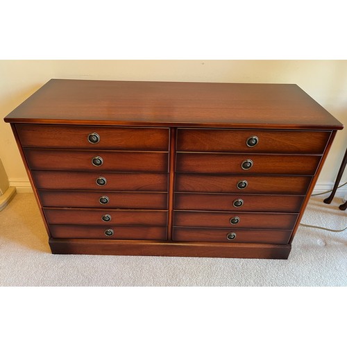 57 - Seven drawer storage unit.

This lot is collection only by appointment from CB11 3UZ postcode