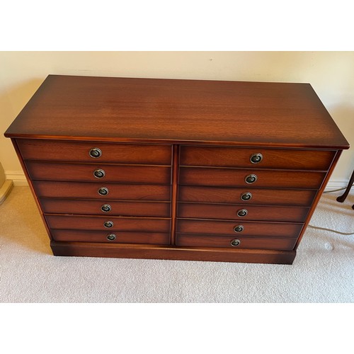 57 - Seven drawer storage unit.

This lot is collection only by appointment from CB11 3UZ postcode