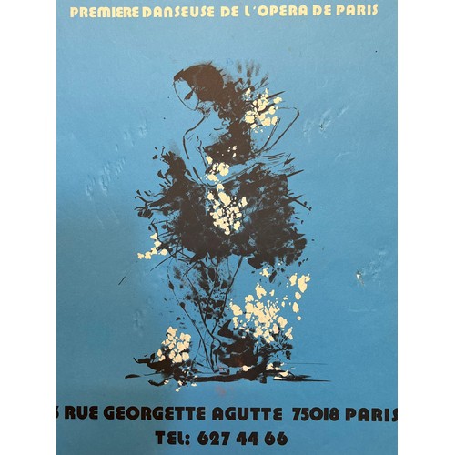 71 - An advertising poster for Classical Dance Classes in 1970’s Paris, 50 cm x 35 cm.

This lot is avail... 