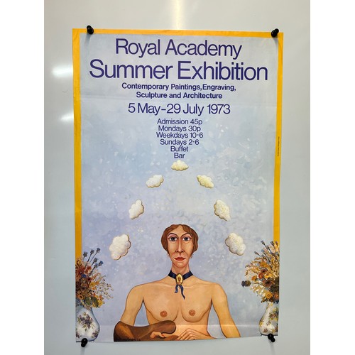 72 - Royal Academy 1973 Summer Exhibition poster, Contemporary  Art, Engraving, Sculpture and Architectur... 